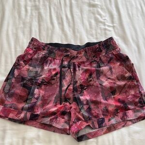 Lululemon Athletica Pink and Black Athletic Shorts